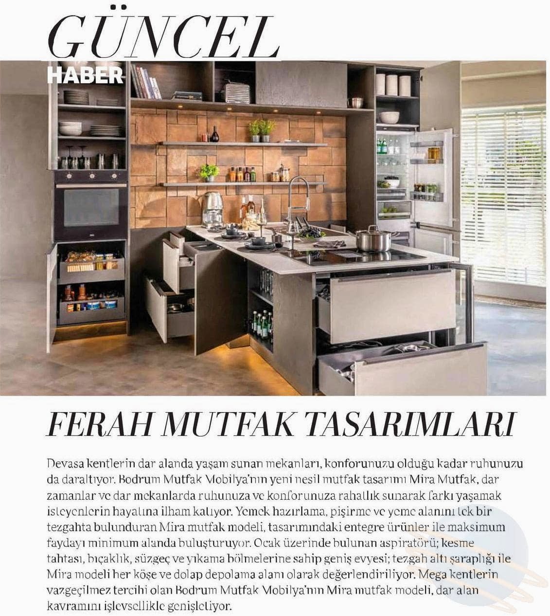Ferah Mutfak Tasarımları